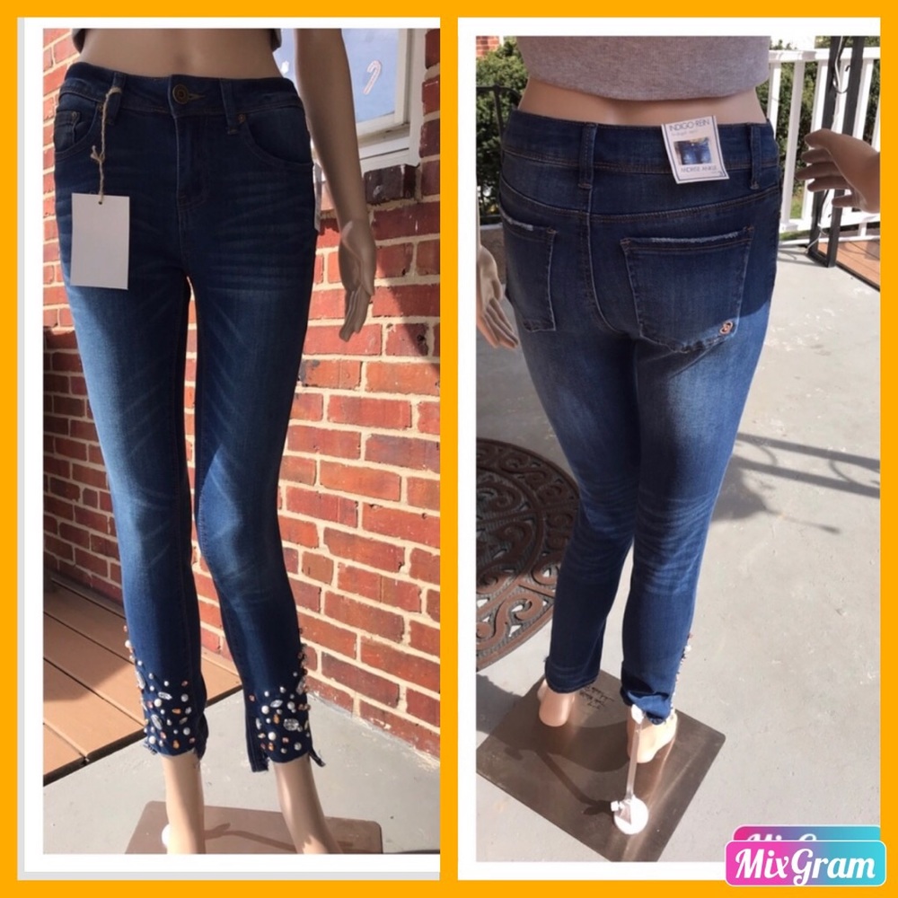 ☄️💥INDIGO REIN MIDRISE ANKLE JEANS 👖💥☄️